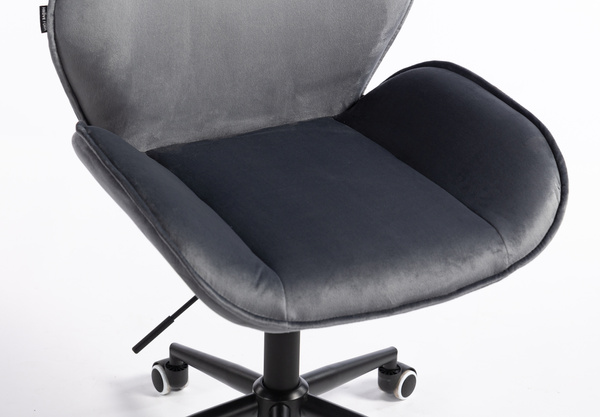 HR350K Grafit modern velúr szék fekete lábbal