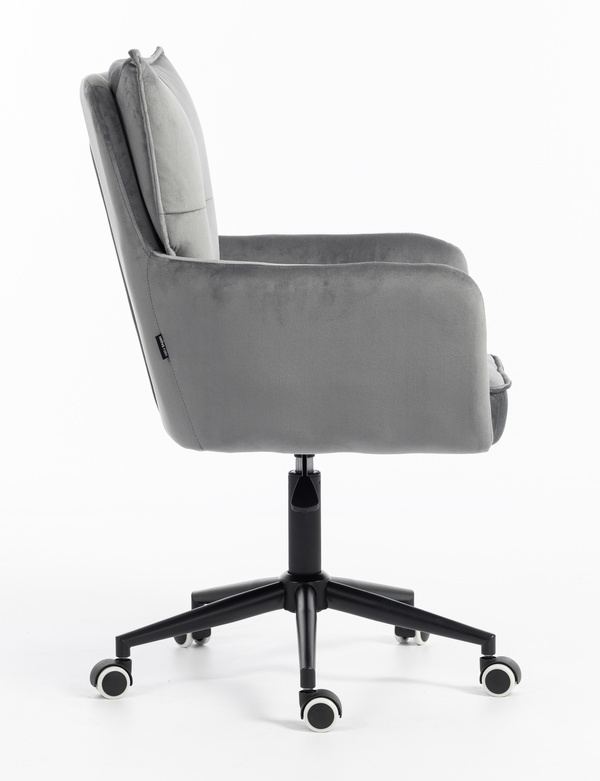 HR250K Grafit modern velúr szék fekete lábbal