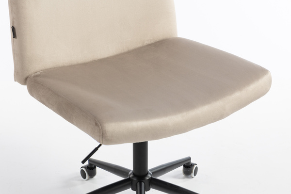 HR150K Latte Modern Velúr Szék Fekete lábbal