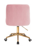 HR920K Púder Rózsaszín Modern Velúr Szék Arany lábbal