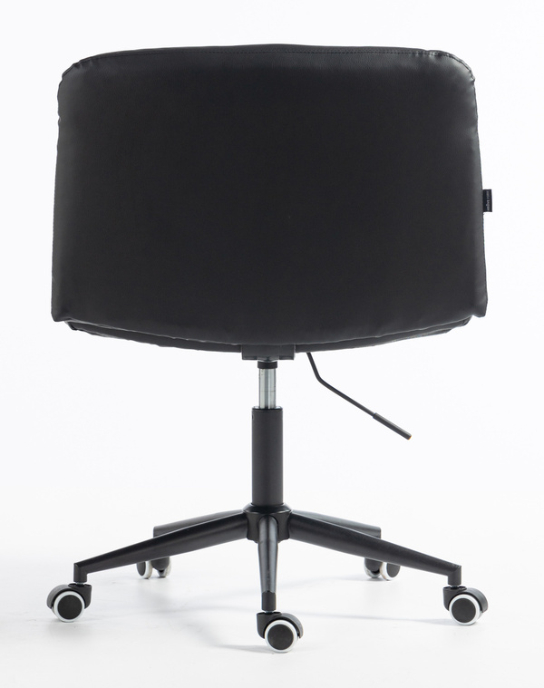 HR150K Fekete Modern Műbőr Szék Fekete lábbal