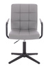 HC1015CROSSP Szürke modern műbőr szék fekete lábbal