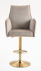 HR280W Latte Modern Velúr Szék Arany lábbal