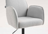 HR280K Szürke modern boucle szék fekete lábbal