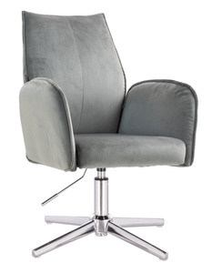 HR280CROSS Acél Modern Velúr Szék Krómozott lábbal