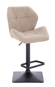 HR212KW Latte modern boucle szék fekete lábbal