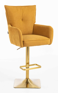 HR250KW Curry Sárga Prémium Kordbársony Arany Lábbal