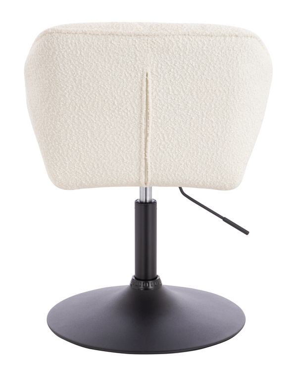 HR111N Krémszínű modern boucle szék fekete lábbal