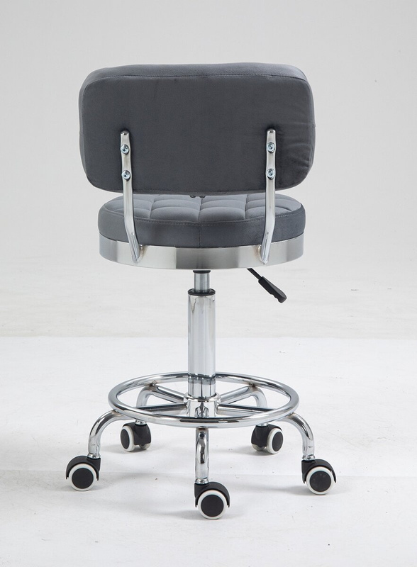 HC636 Grafit modern velúr szék krómozott lábbal
