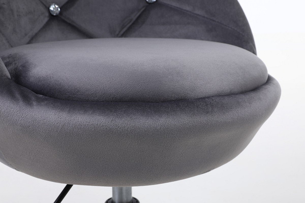 HR948CROSS Grafit modern velúr szék arany lábbal