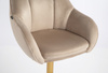 HR2055W Latte Modern Velúr Szék Arany lábbal