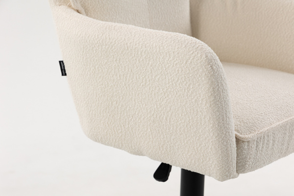 HR250W Krémszínű Bárány Szék Fekete Lábbal