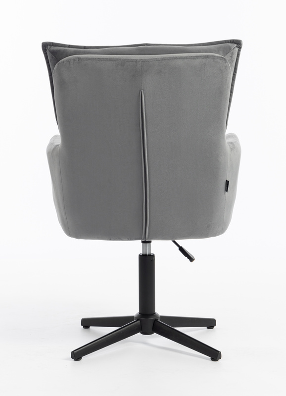 HR250CROSS Grafit modern velúr szék fekete lábbal