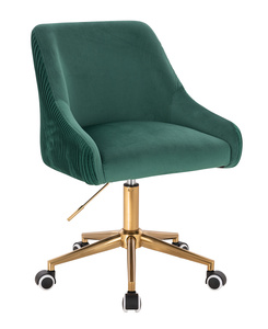 HR920K Sötétzöld Modern Velúr Szék Arany lábbal