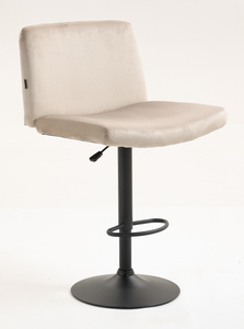 HR150W Latte Modern Velúr Szék Fekete lábbal