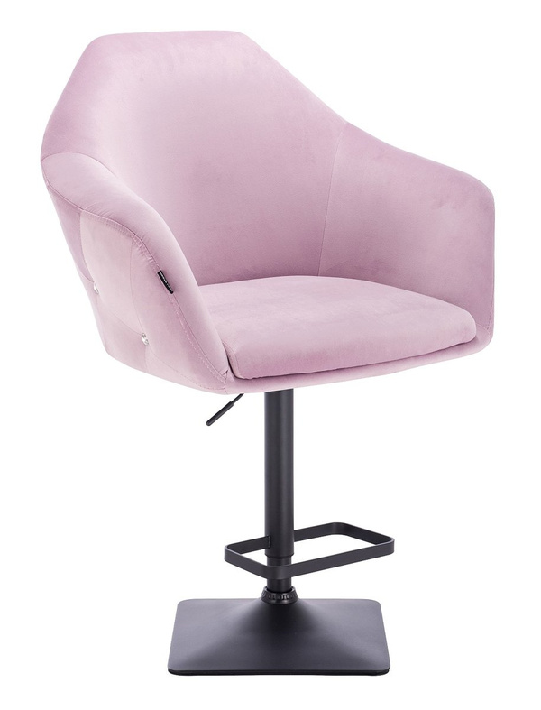 HR547KW Halványlila modern velúr szék fekete lábbal