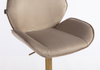 HR350W Latte modern velúr szék arany lábbal