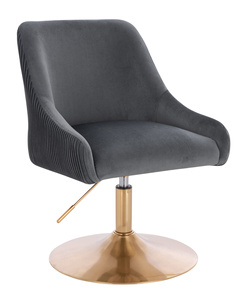 HR920N Grafit Modern Velúr Szék Arany lábbal