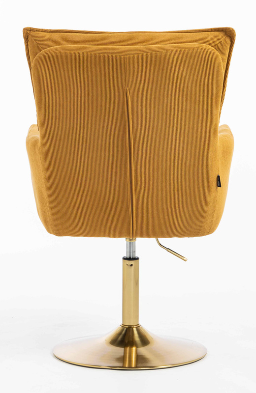 HR250N Curry Sárga Prémium Kordbársony Arany Lábbal