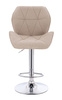 HR212W Latte modern boucle szék krómozott lábbal