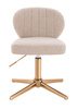 HR193CROSS Latte modern boucle  szék arany lábbal