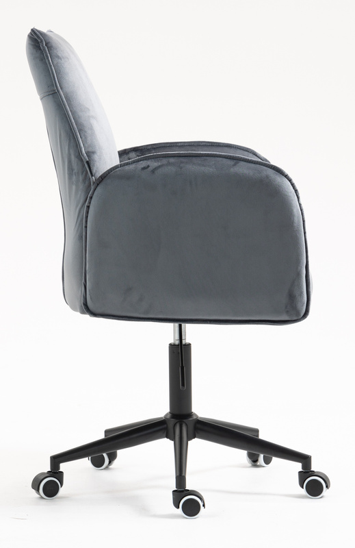 HR280K Grafit Modern Velúr Szék Fekete lábbal