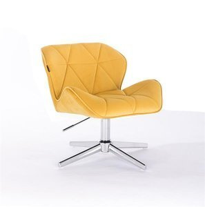 HR111CROSS Sárga modern velúr szék