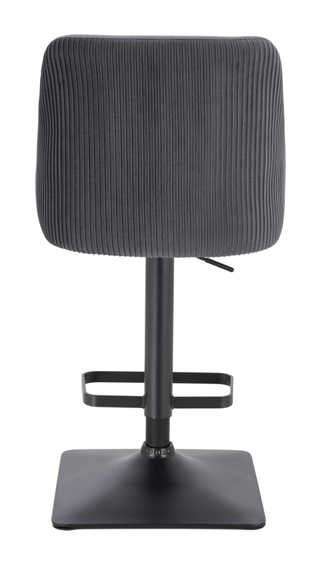 HR920KW Grafit Modern Velúr Szék Fekete lábbal