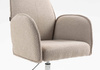 HR280K Latte modern boucle szék krómozott lábbal