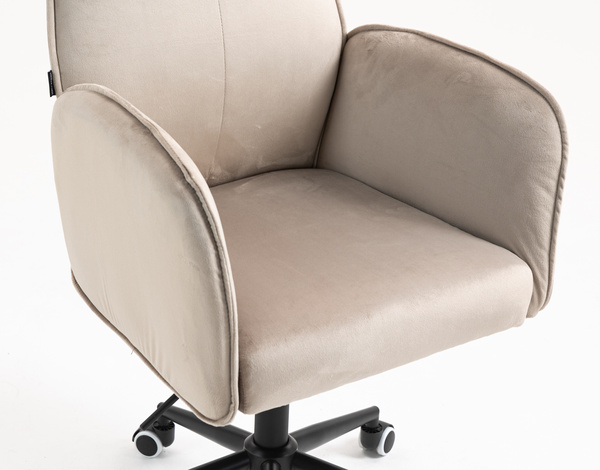 HR280K Latte Modern Velúr Szék Fekete lábbal
