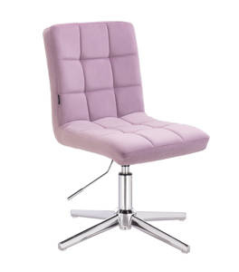 HR7009CROSS Halványlila modern velúr szék