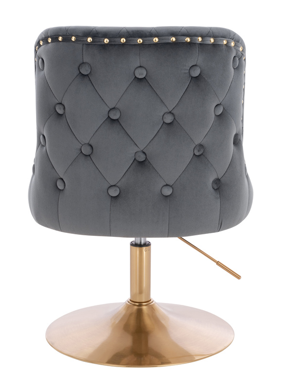 HR940N Grafit Modern Velúr Szék Arany lábbal