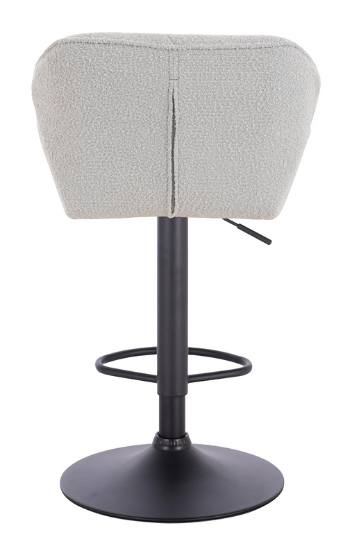 HR111W Szürke modern boucle  szék fekete lábbal