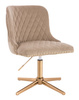 HR940CROSS Latte Modern Velúr Szék Arany lábbal