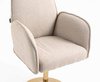 HR280N Latte modern boucle szék arany lábbal