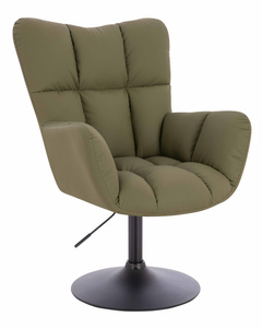 HR650N Khaki Műbőr Premium Soft szék fekete lábbal