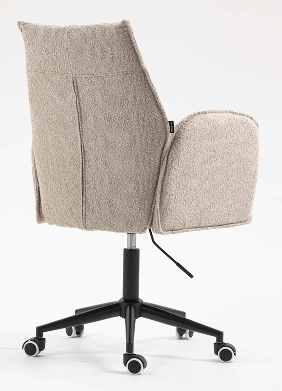 HR280K Latte modern boucle szék fekete lábbal