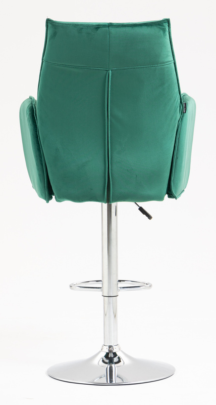 HR280W Sötétzöld Modern Velúr Szék Krómozott lábbal