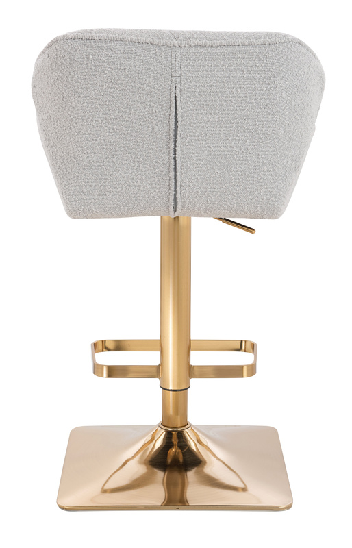 HR111KW Szürke modern boucle szék arany lábbal