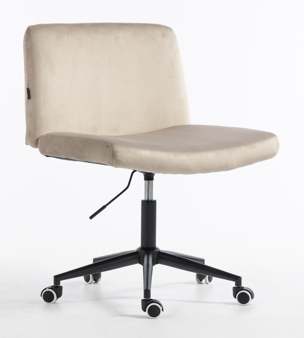 HR150K Latte Modern Velúr Szék Fekete lábbal