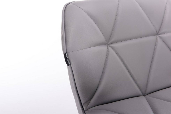 HC111K Szürke modern műbőr szék arany lábbal