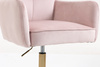 HR250N Púder Rózsaszín modern velúr szék arany lábbal