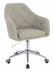 HR831K Len Szín Műbőr Premium Soft szék Krómozott lábbal