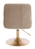 HR920N Latte Modern Velúr Szék Arany lábbal
