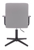 HC1015CROSSP Szürke modern műbőr szék fekete lábbal
