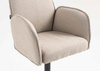 HR280KW Latte modern boucle szék fekete lábbal