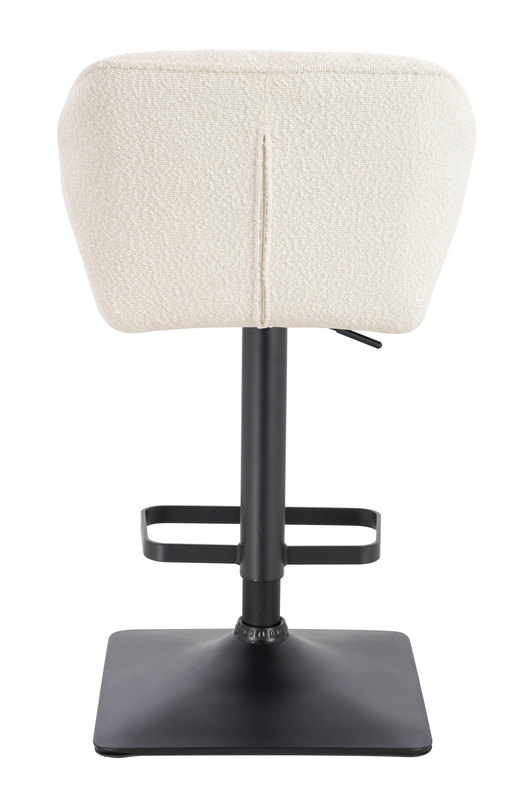 HR111KW Krémszínű modern boucle  szék fekete lábbal