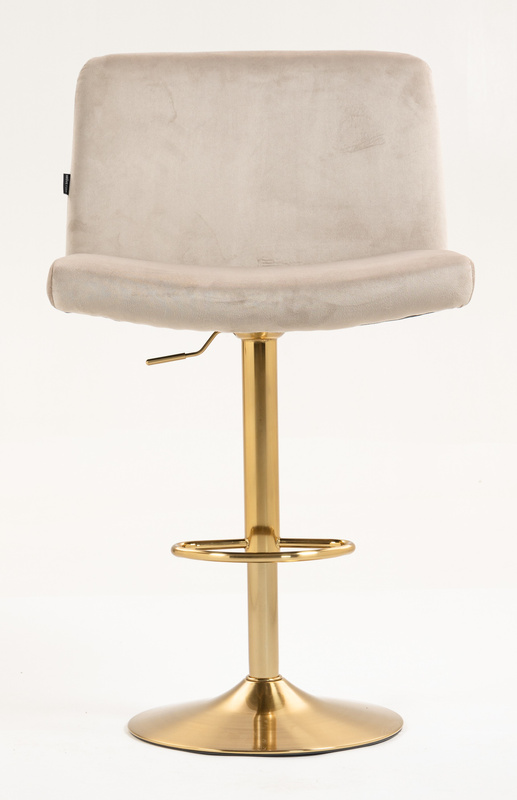 HR150W Latte Modern Velúr Szék Arany lábbal