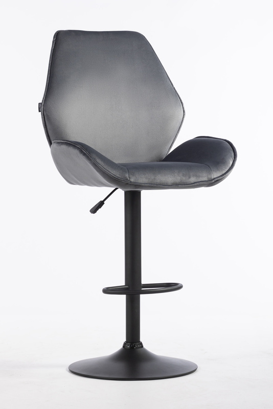 HR350W Grafit modern velúr szék fekete lábbal