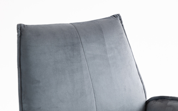 HR280W Grafit Modern Velúr Szék Fekete lábbal